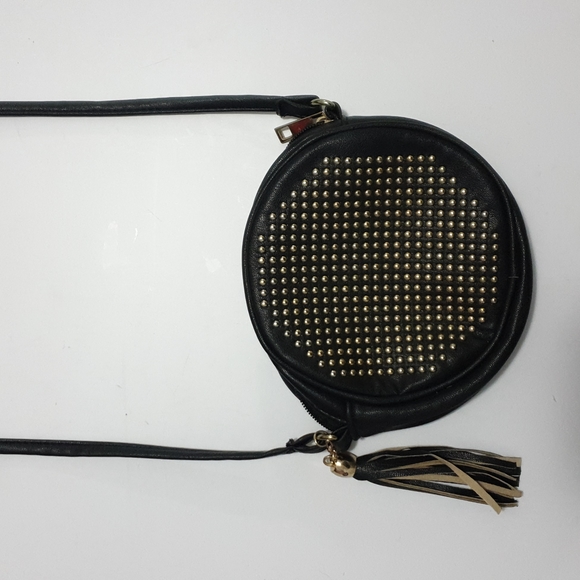 Neon Hart crossbody black faux leather studded bag - Picture 4 of 16